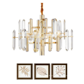 Modern hotel lobby hanging Large crystal lighting crystal chandelier